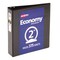Avery 3 Round Rings 2 in. Capacity 11 in. x 8.5 in. Economy View Binder - Black